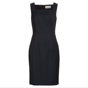 Hugo Boss Digela Dress Emerald Pattern Wool Sheath